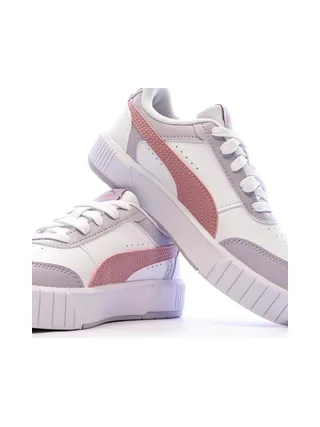 Basket Blanches/Mauves Fille Puma Carina Mia 7