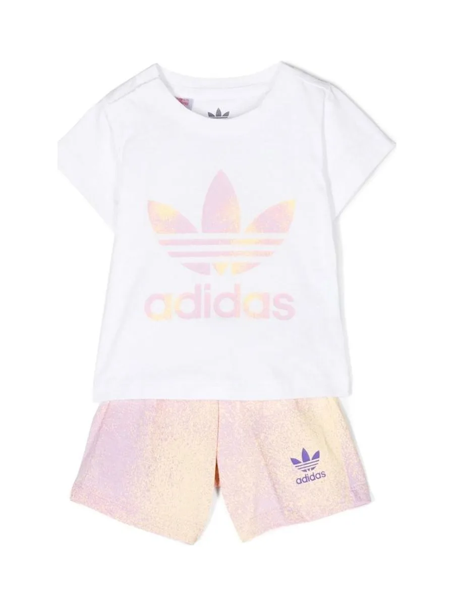 Ensemble Blanc/Jaune Fille Adidas HK2909 2