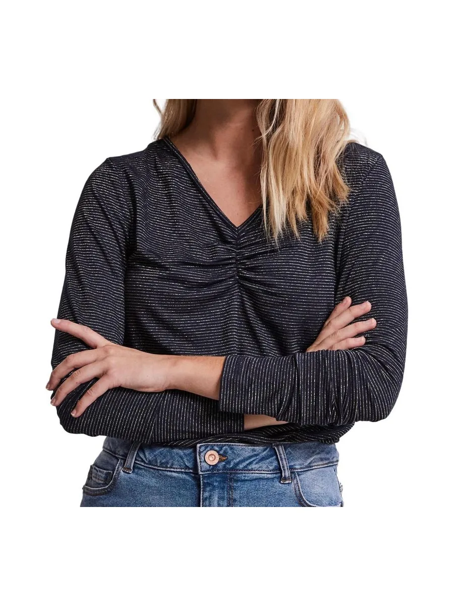 T-shirt Marine à rayures Femme Pieces Tamara 2