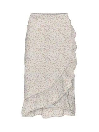 Jupe Blanches à fleurs Femme Vero Moda Smilla 2