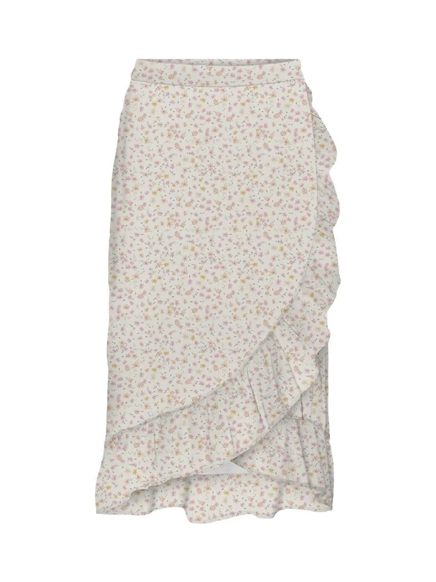 Jupe Blanches à fleurs Femme Vero Moda Smilla 2