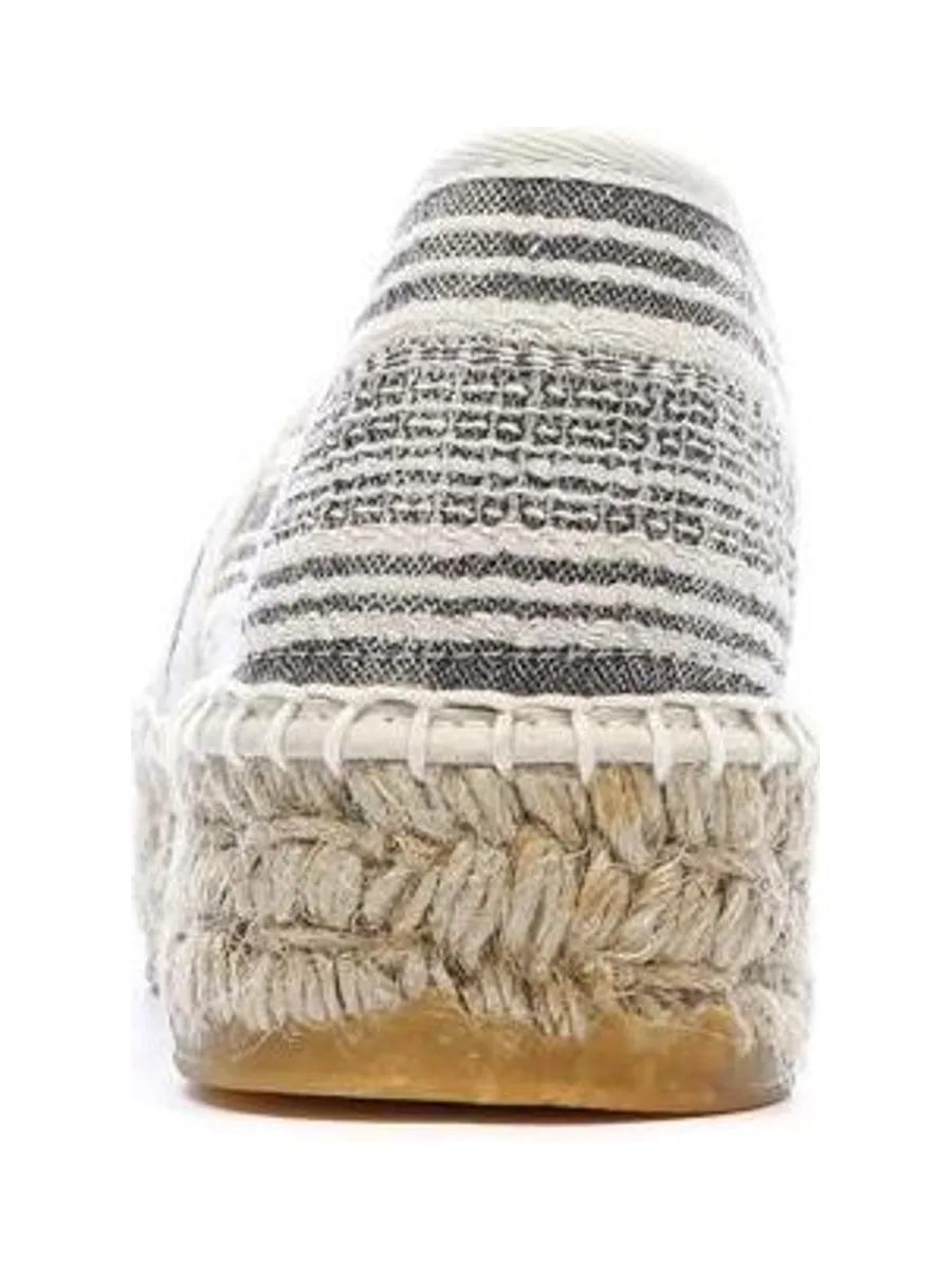 Espadrilles Blanches/Noires Femme Pare Gabia Aduna 4