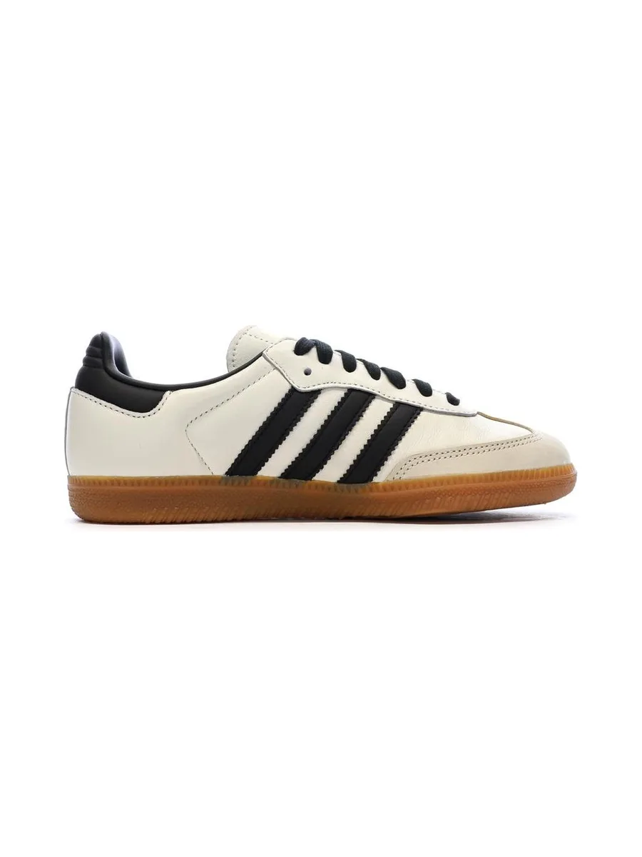 Samba Baskets Beige/Noir Femme Adidas 3