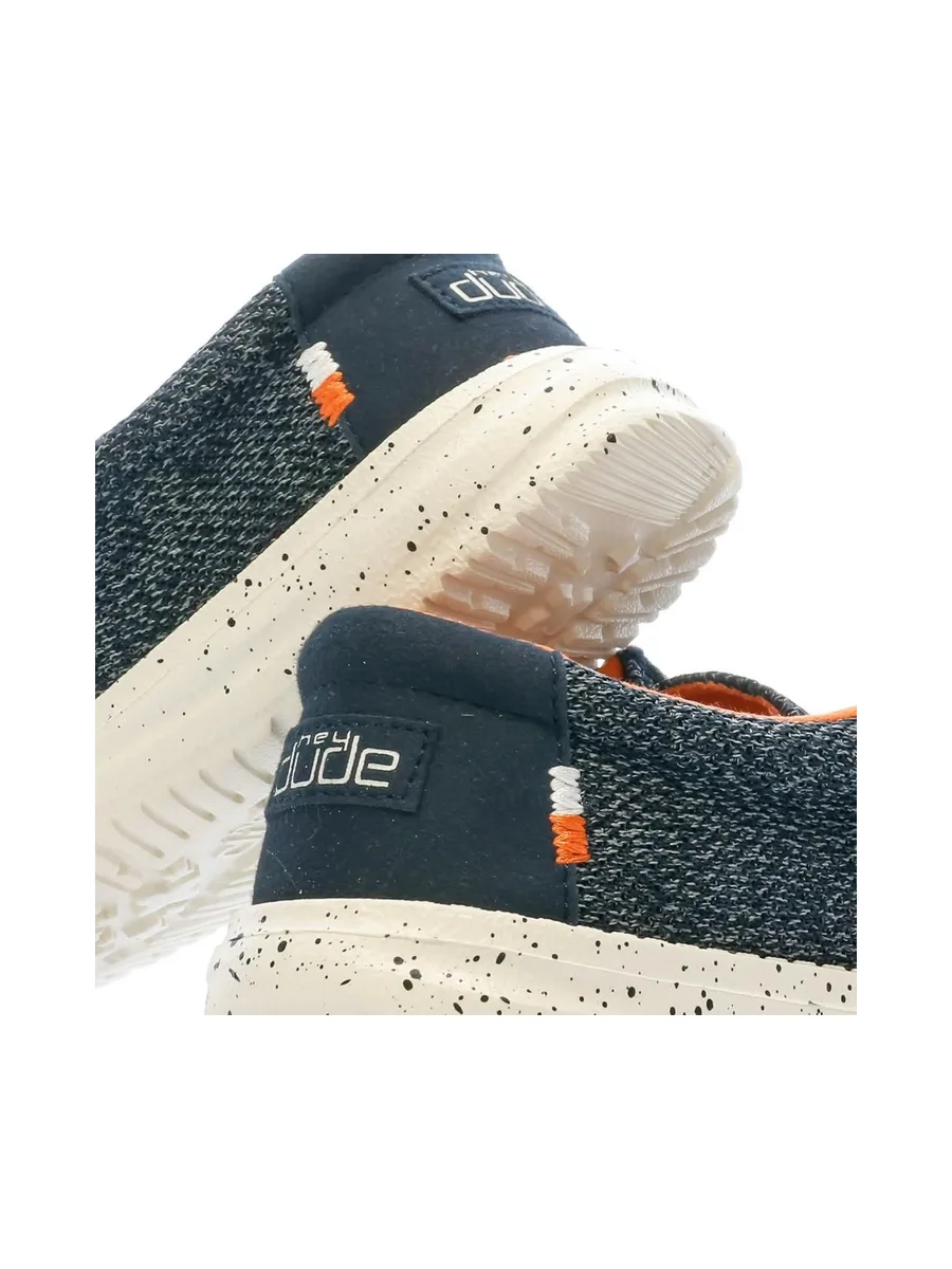 Chaussures Marine Garçon Hey Dude Wally Youth 8