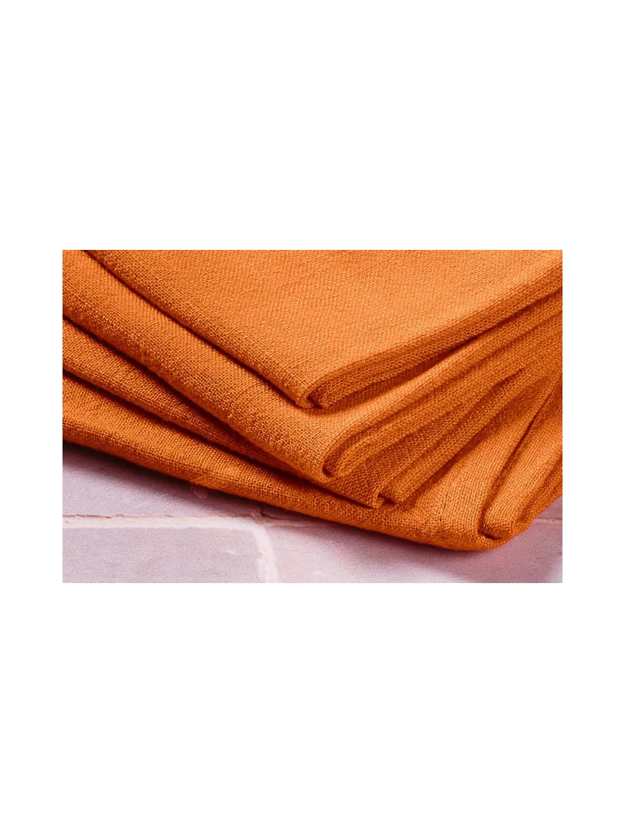 Serviette de table - 6 pièces - Lin et coton blanc crème 124