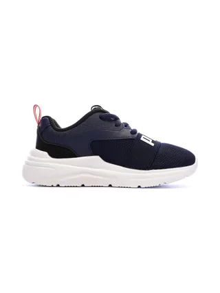 Baskets Marines/Blanches/Roses Garçon Puma Soft Wired 2 2