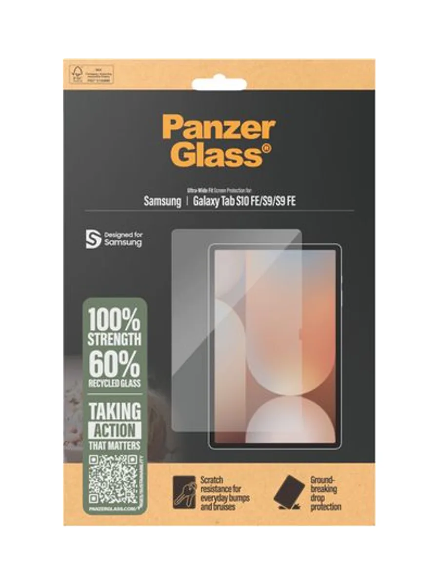 PanzerGlass ® Screen Protector Samsung Galaxy Tab S10 FE | S9 5G | S9 FE 5G | Ultra-Wide Fit 3