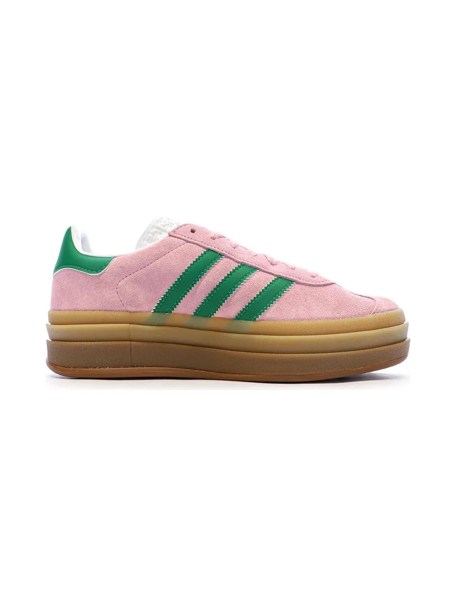 Baskets Roses/Vertes Femme Adidas Gazelle 3