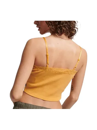 Top Jaune Femme Superdry Vintage Lace Cami 2
