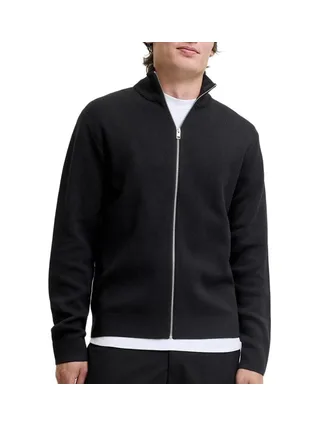 Pull Zippé Noir Homme Jack & Jones Milano 1