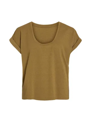 T-Shirt Marron Femme Vila Luxi 1