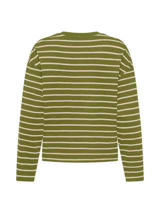 T-Shirt Manches Longues Vert Femme Only Happy 2