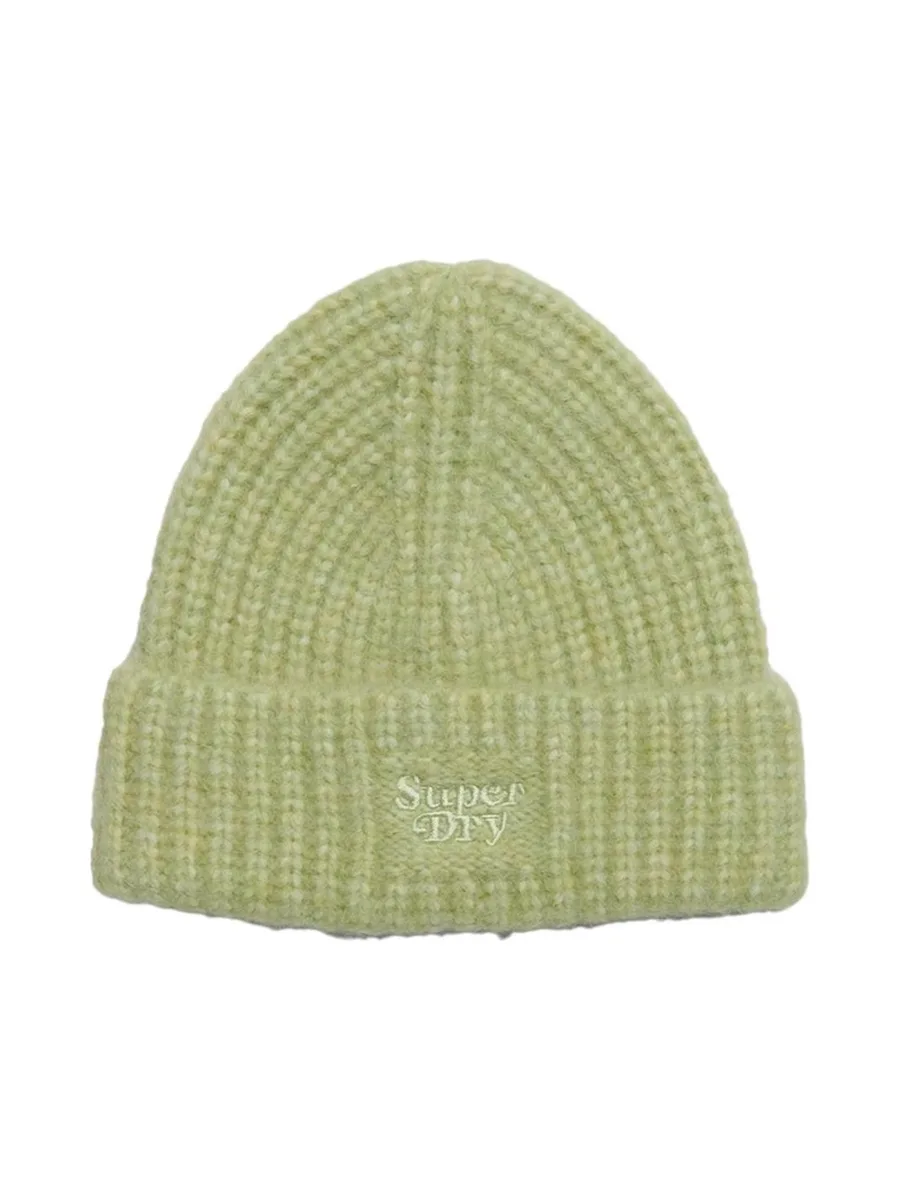 Bonnet Vert Femme Superdry Rib Knit Beanie 2