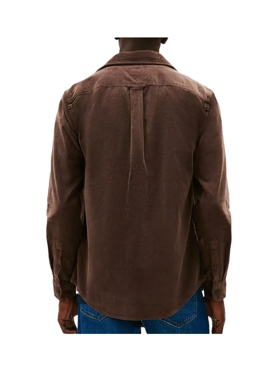 Chemise Marron Homme Tommy Hilfiger Cord 2