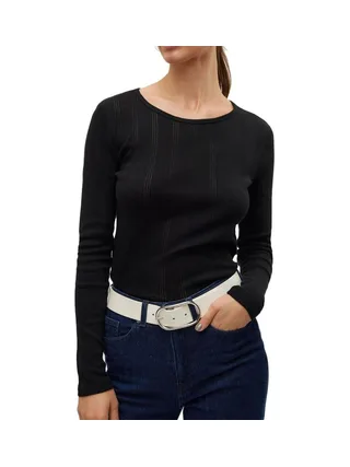 T-Shirt Manches Longues Noir Femme Vero Moda Lisa 1