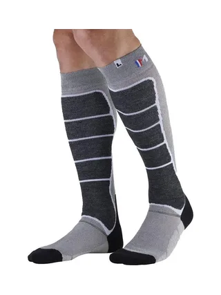 X1 Paire de Chaussettes Noir/Gris Mixte Monnet Fusion Nostatex 1