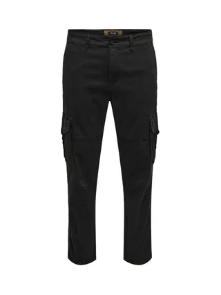 Pantalon Cargo Noir Homme Only & Sons Dean 3