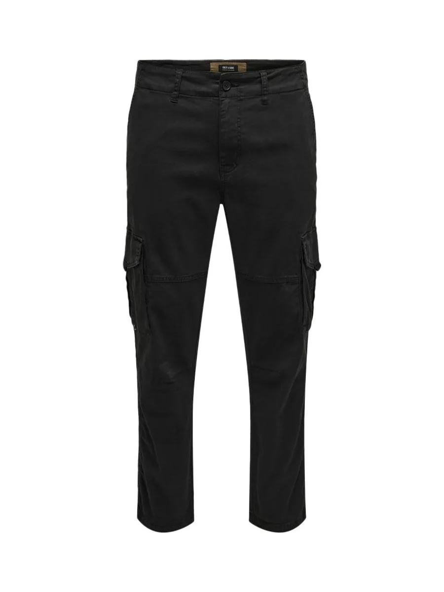 Pantalon Cargo Noir Homme Only & Sons Dean 3