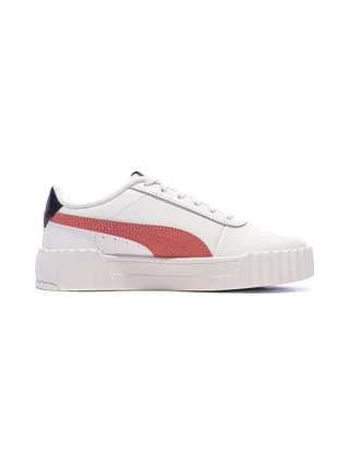 Baskets Blanche/Rose Fille/Femme Puma Carina 3.0 2