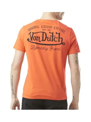 T-Shirt Orange Homme Von Dutch ART 2