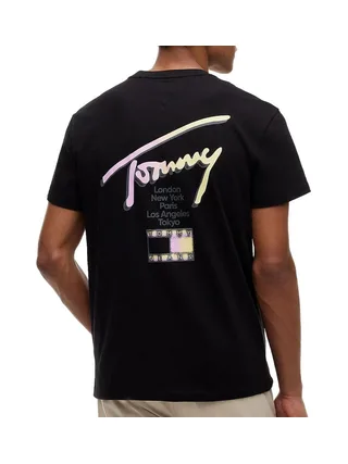 T-Shirt Noir Homme Tommy Hilfiger City Sign 2