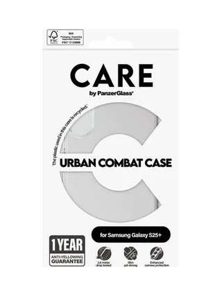 PanzerGlass CARE™ by ® Urban Combat Case Transparent Samsung Galaxy S25+ mobile phone case 3