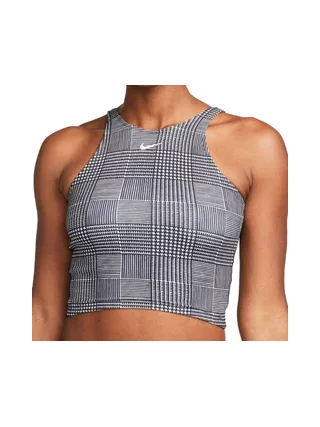Débardeur Noir/Gris Femme Nike Crop Tank 1