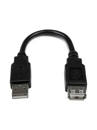 6in USB 2.0 Ext Adapter Cable A to A M/F 1