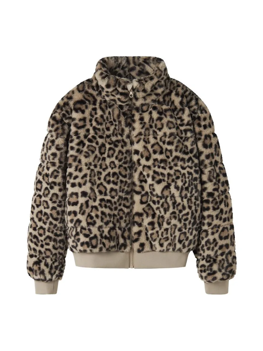 Veste en fausse fourrure Léopard Fille NAME IT Mila 3