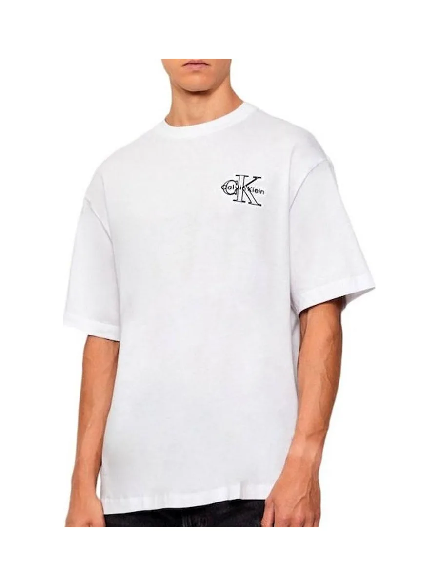 T-Shirt Blanc Homme Calvin Klein Jeans Monolog 2