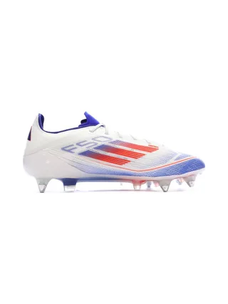 Chaussures de Foot Blanc/Bleu Adidas F50 Elite SG 2