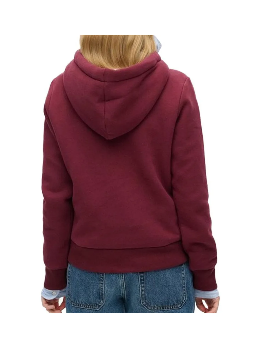 Sweat Rouge Femme Superdry Luxe 3