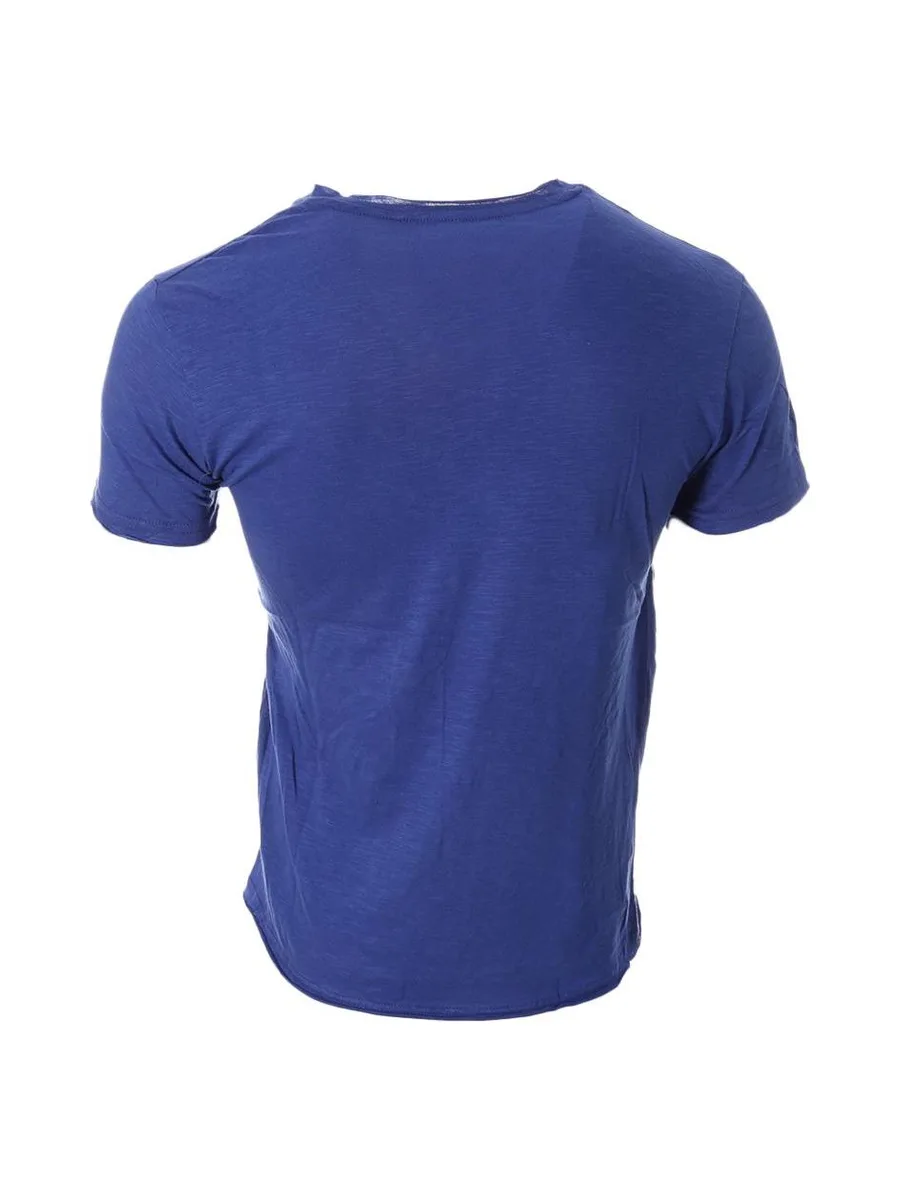T-shirt Bleu Royale Homme Paname Brothers TAZIO 4