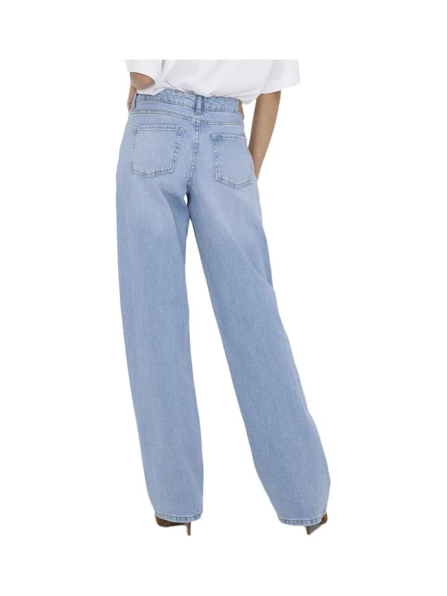 Jean Droit Taille Basse Bleu Clair Femme JDY Katie 1006 3