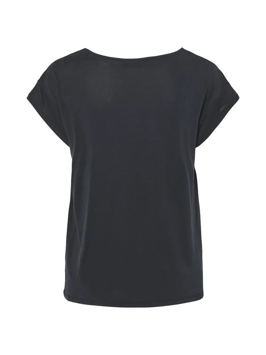 T-Shirt Noir Femme Pieces Kamala 2