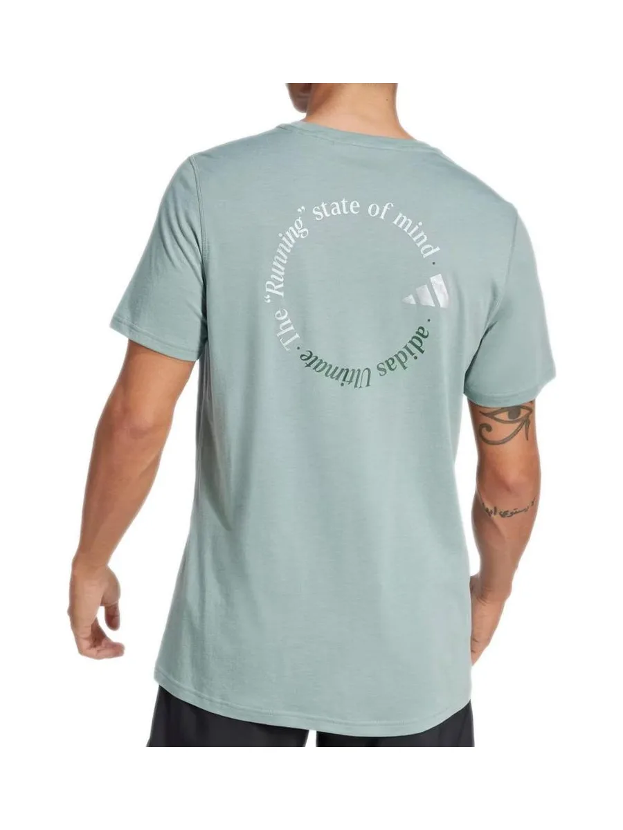 T-Shirt Vert Homme Adidas Ulti 3