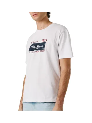 T-Shirt Blanc Homme Pepe jeans Pjl M 1