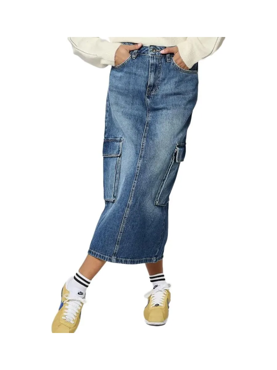Jupe en Jean Bleu Femme Kaporal BIKAH 2