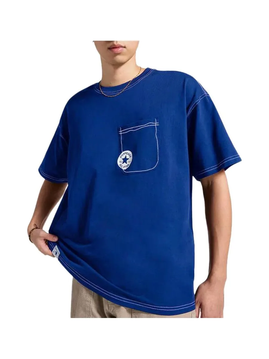 T-Shirt Bleu Homme Converse Sketch 2