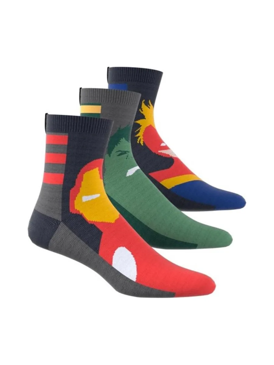 x3 Paires de Chaussettes Grises Homme Adidas IW1111 1