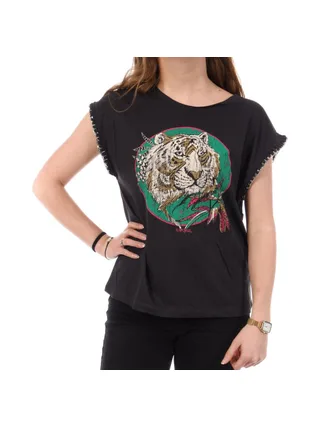 T-Shirt Noir Femme Kaporal JOJO 1