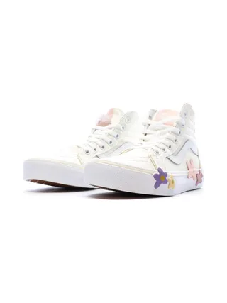 Baskets Beiges Fille Vans Flower 6