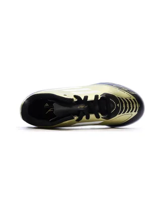 Chaussures de football Noires/Dorés Garçon Adidas F50 Club Tf J Mess 4