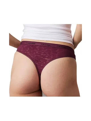Tanga Violet Femme Calvin Klein Jeans Brazilian 2