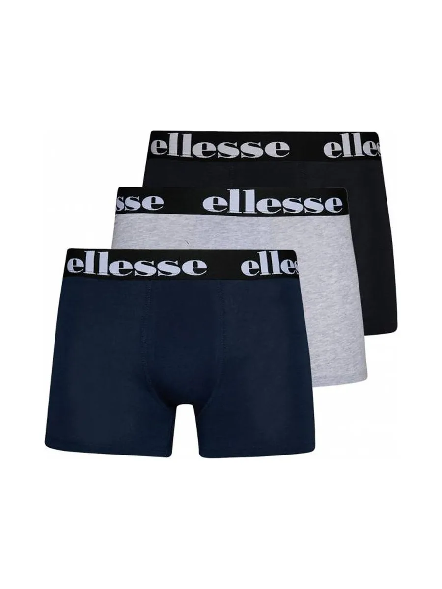 x3 Boxers Marine/Gris/Noir Homme Ellesse SJ00459 2