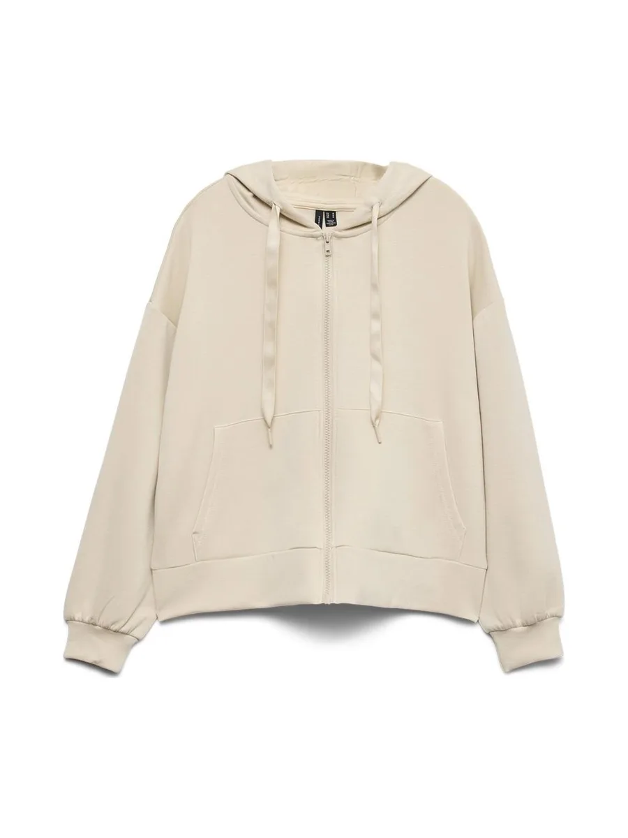 Sweat Zippé Beige Femme Vero Moda Hali 2
