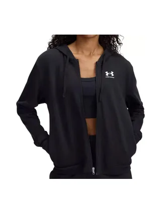 Sweat Noir Femme Under Armour Ua Rival Terry 1