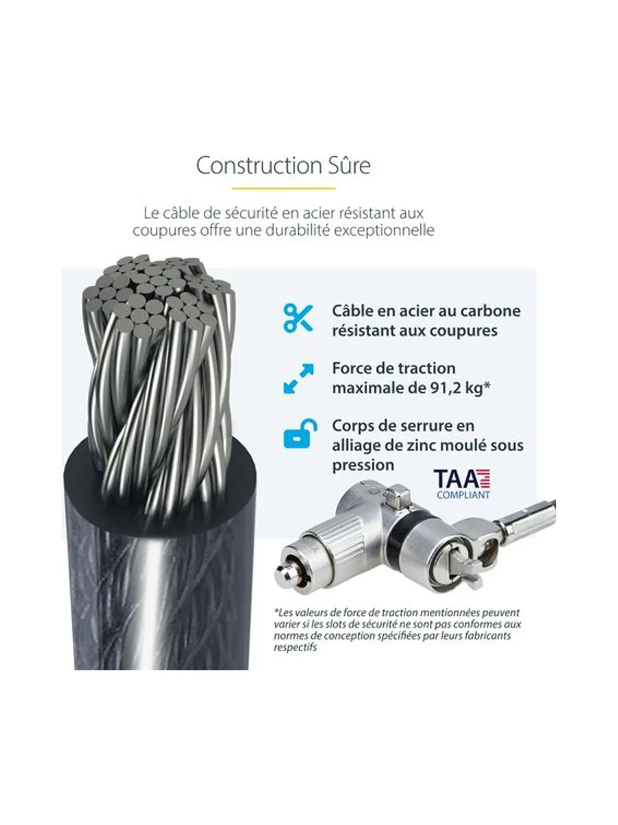 25-Pack Laptop Lock 6.6ft Cable 18