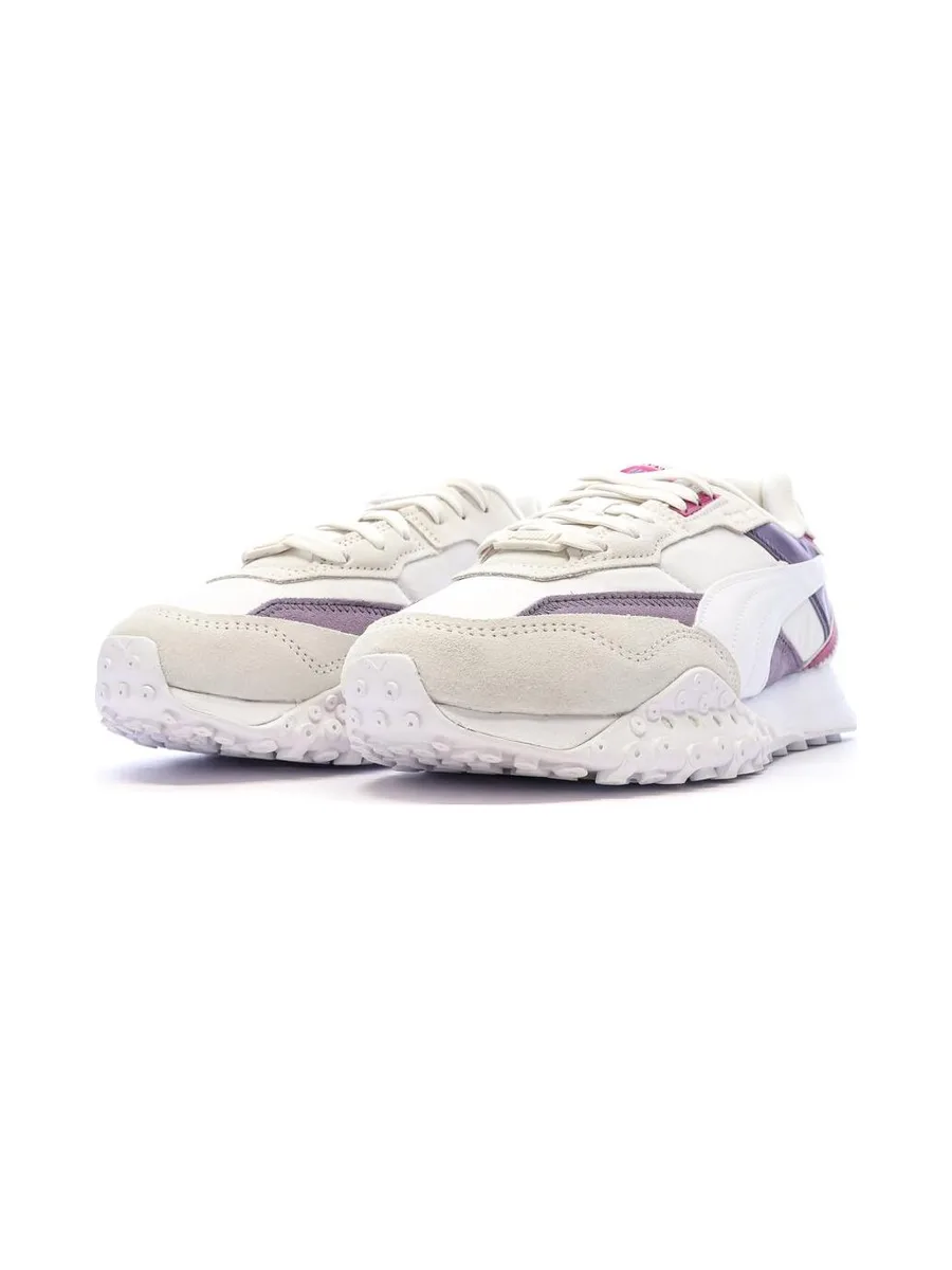 Baskets Blanches/Violettes Femme Puma Blktop 7