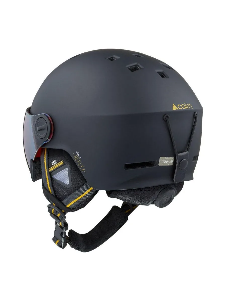 Casque de Ski Noir Mat Mixte Cairn Reflex Visor 3